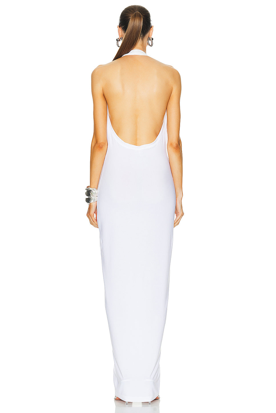 Tie Front Halter Gown