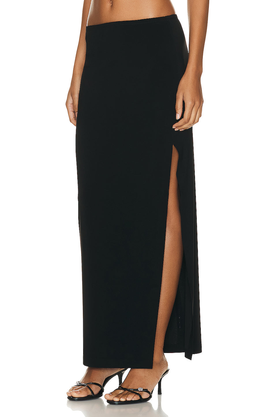 Side Slit Long Skirt