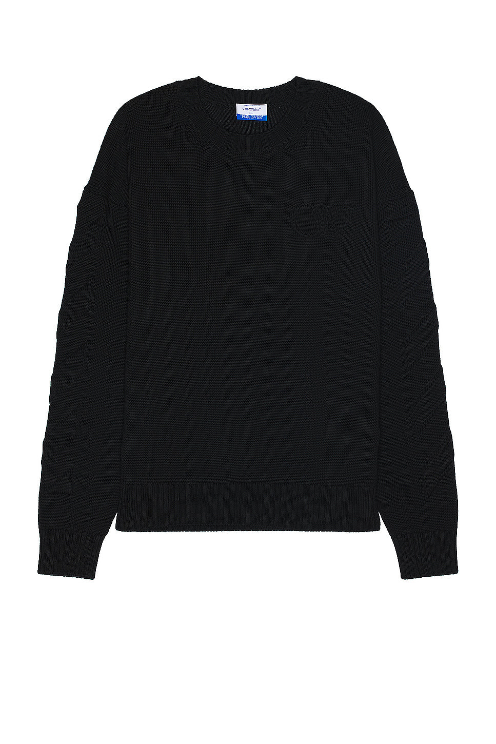 3d Diag Knit Crewneck