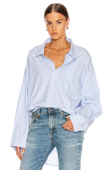 Drop Neck Oxford Shirt