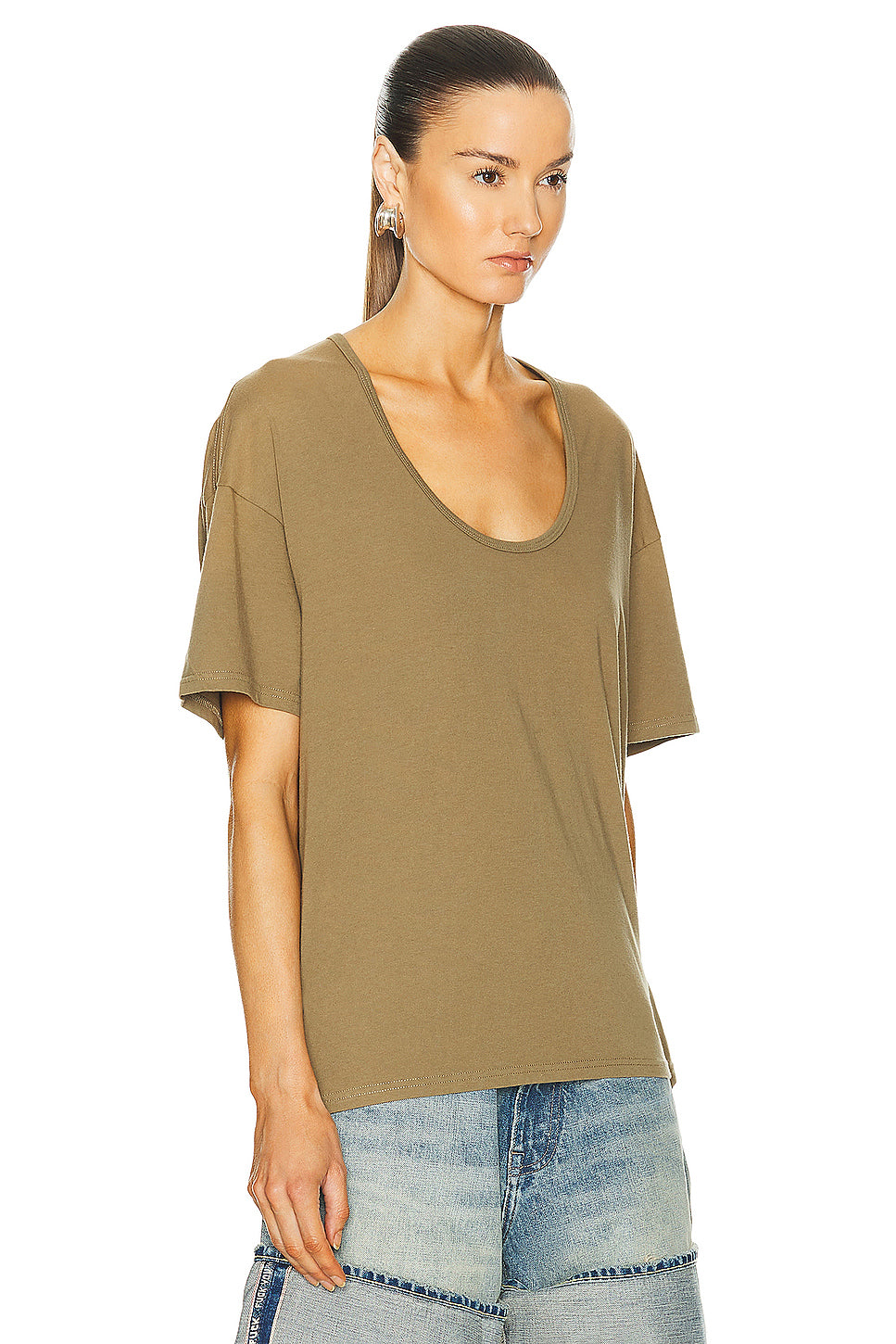 Scoop Neck Relaxed Tee