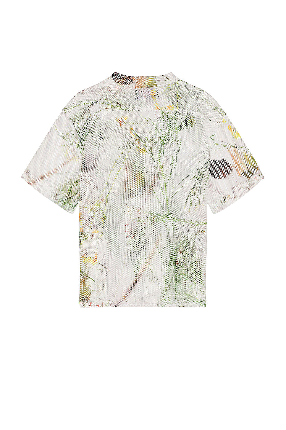 Desert Brush Printed Mesh Short Sleeve Cargo Shirt