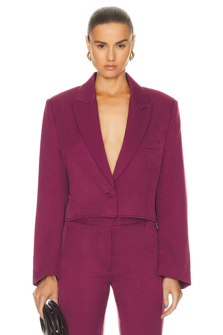 Cropped Single Breasted Blazer