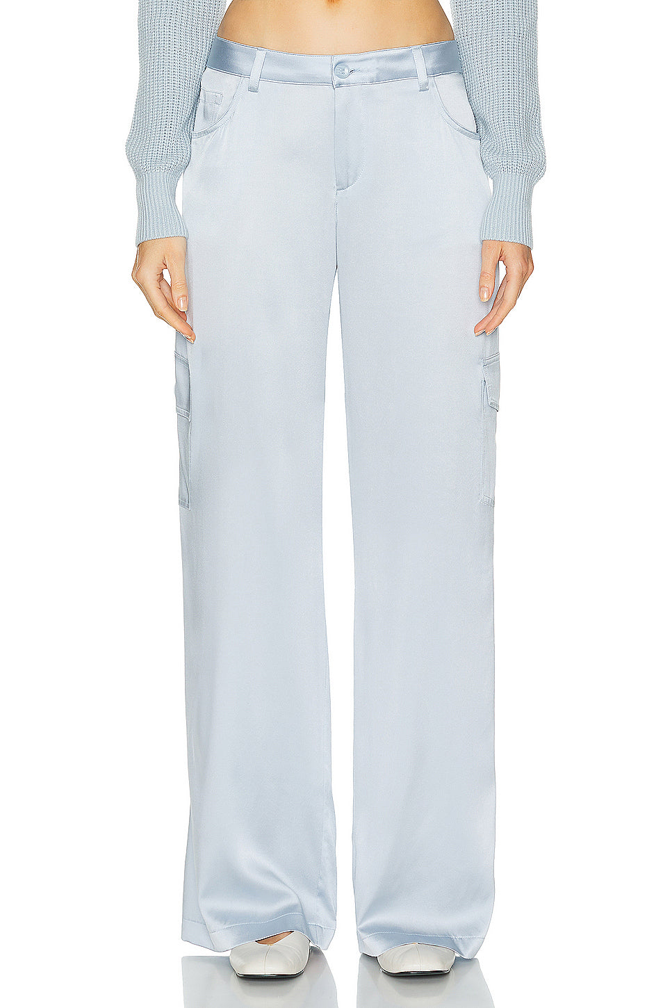 Ronan Wide Leg Silk Cargo Pant