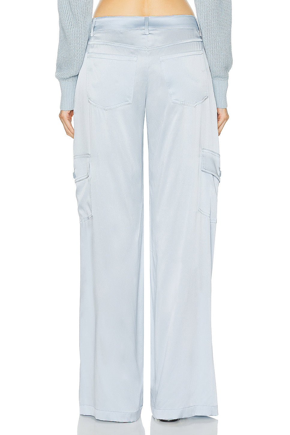 Ronan Wide Leg Silk Cargo Pant