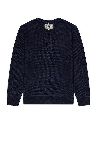 Button Henley Sweater