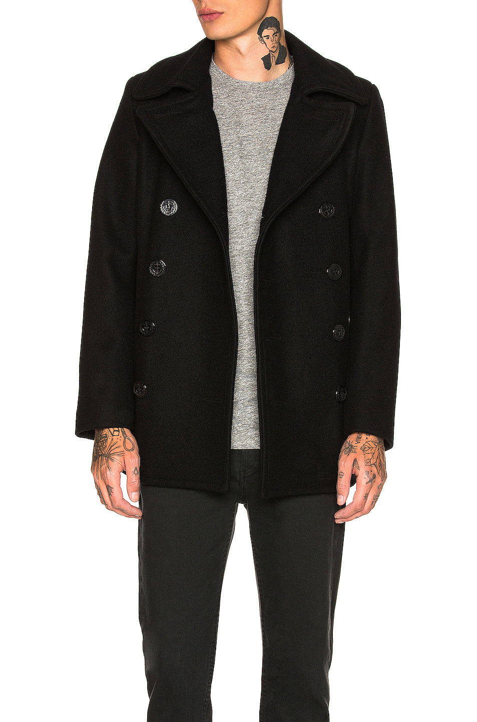 Slim Fit Peacoat