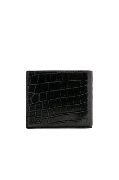 Matte Croc Billfold Wallet