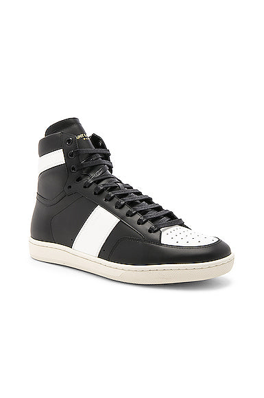 Signature Court Classic SL/10H Leather High Top Sneakers