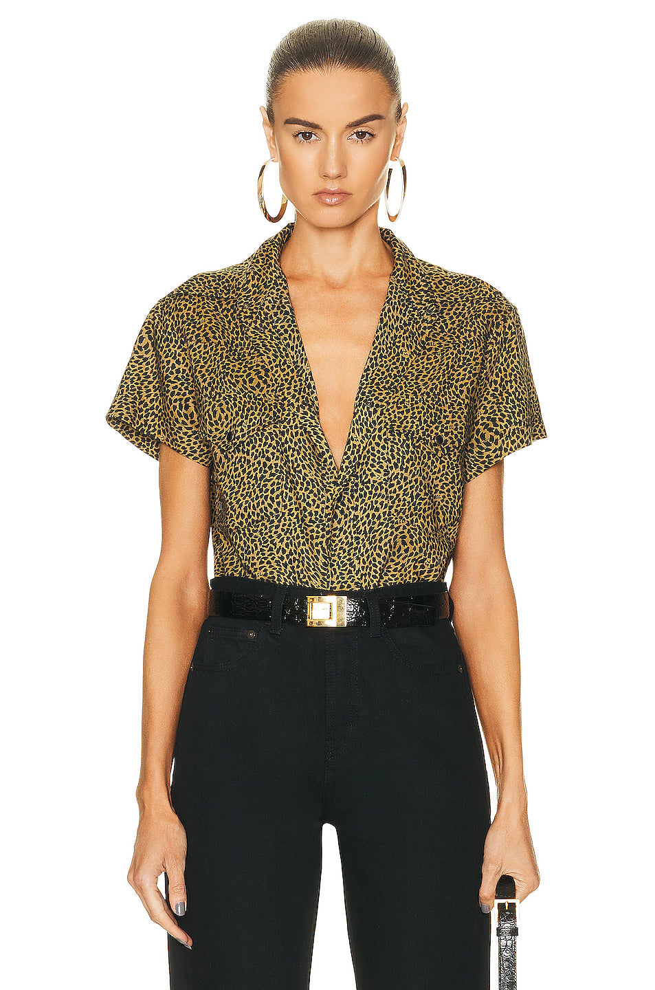 Cropped Short Sleeve Shirt