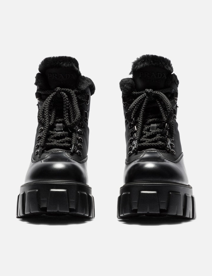 Monolith Leather and Nylon Boots