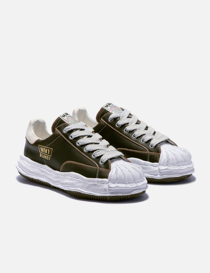 "BLAKEY" OG Vintage Effect  Sole Leather Low-top Sneaker