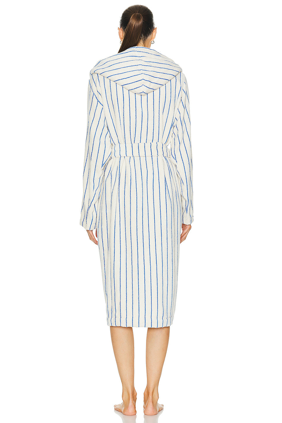 Hooded Stripe Bathrobe