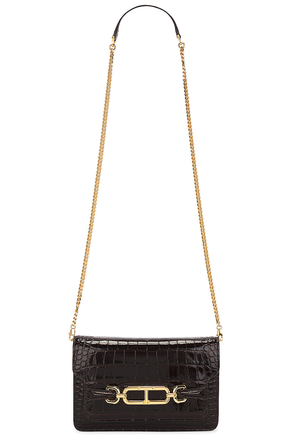 Croco Small Shoulder Bag