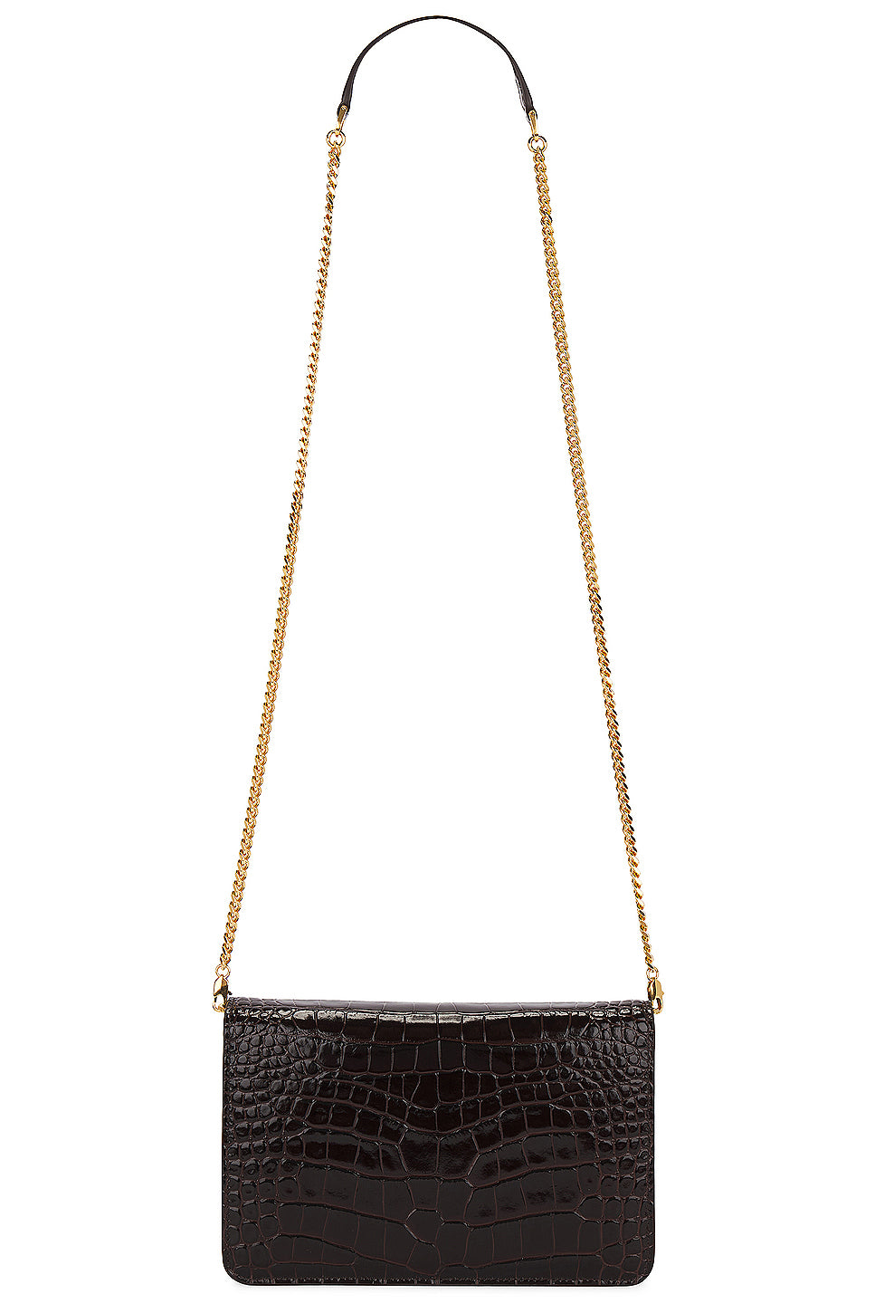 Croco Small Shoulder Bag