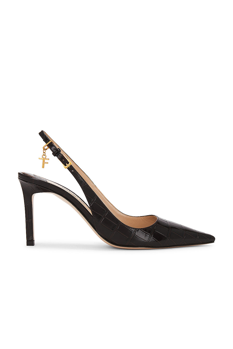 Stamped Croc 85 Slingback Pump