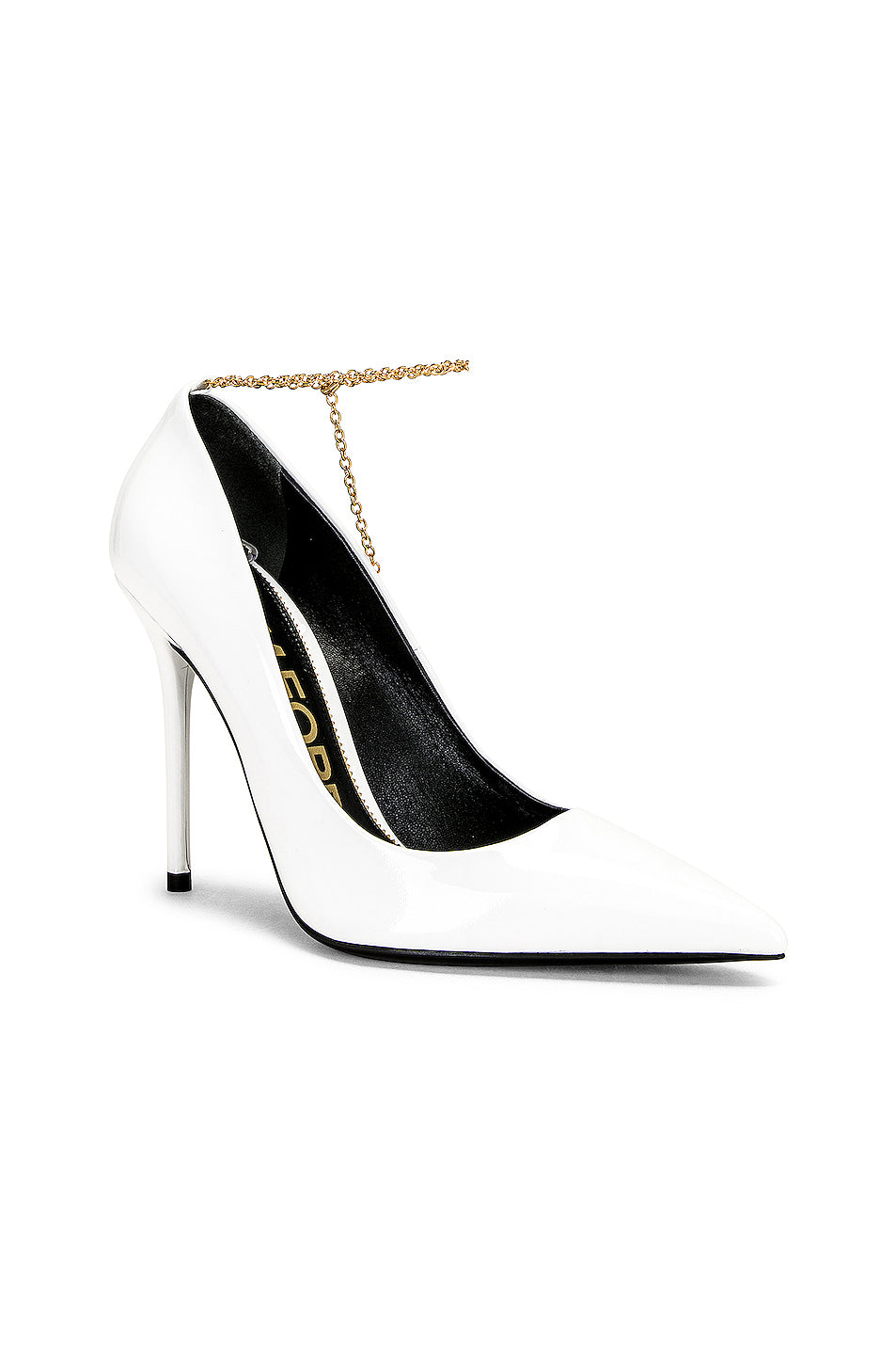 Patent Leather Chain Pump 105