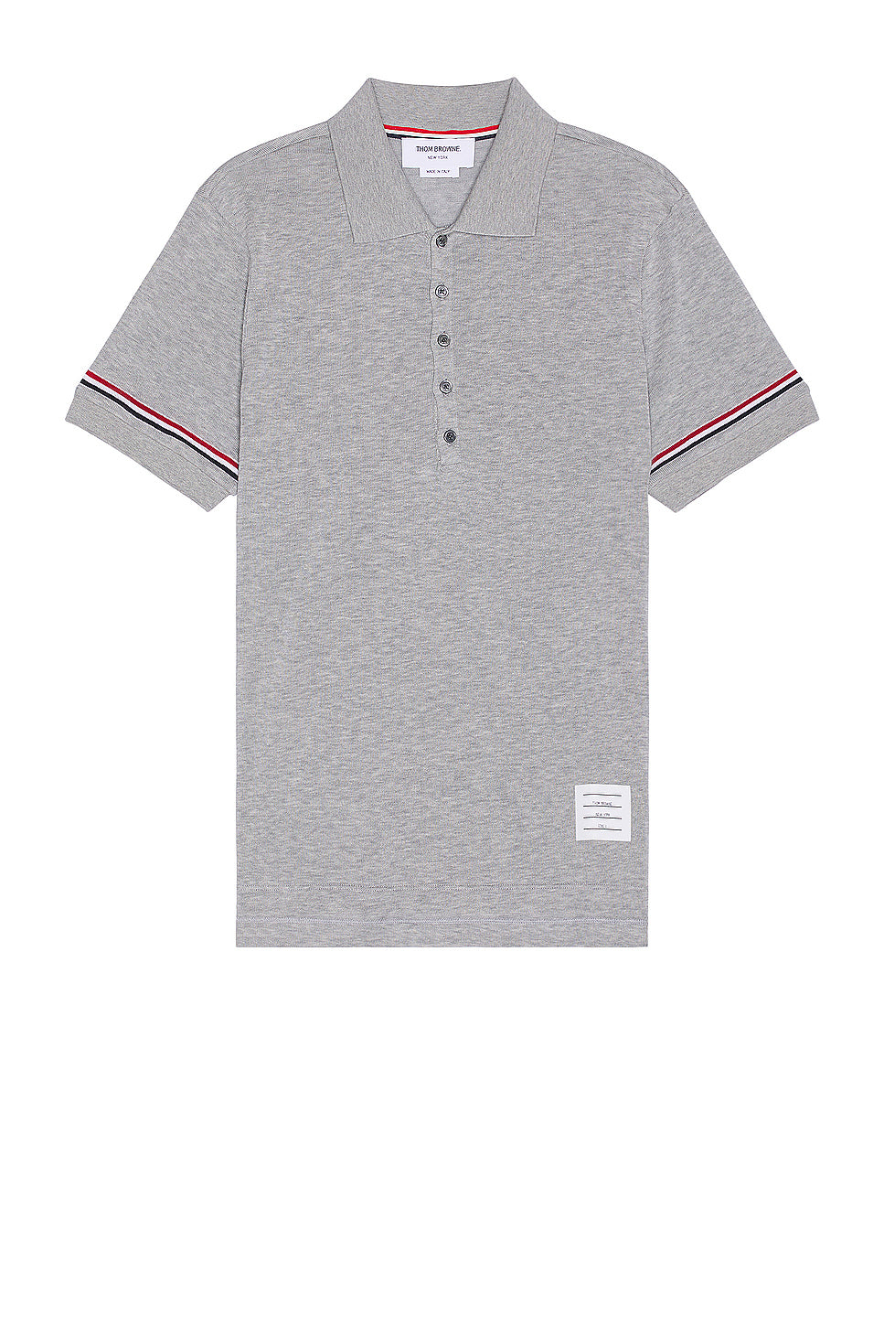 RWB Stripe Short Sleeve Rib Cuff Polo