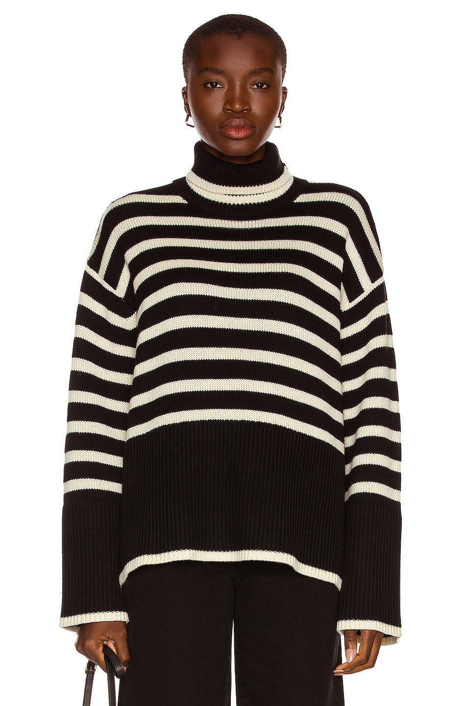 Signature Stripe Turtleneck Sweater