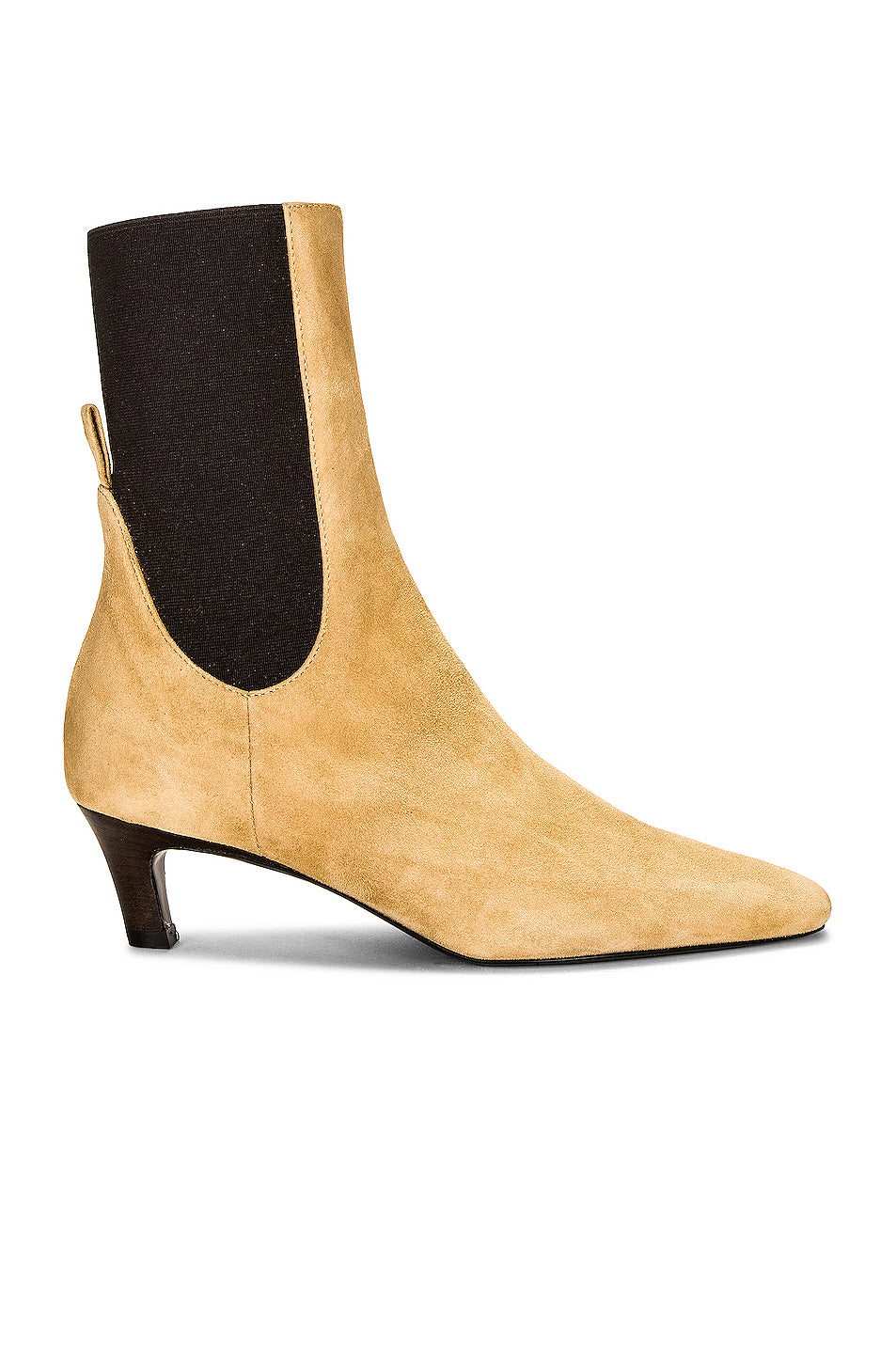 The Mid Heel Suede Boot