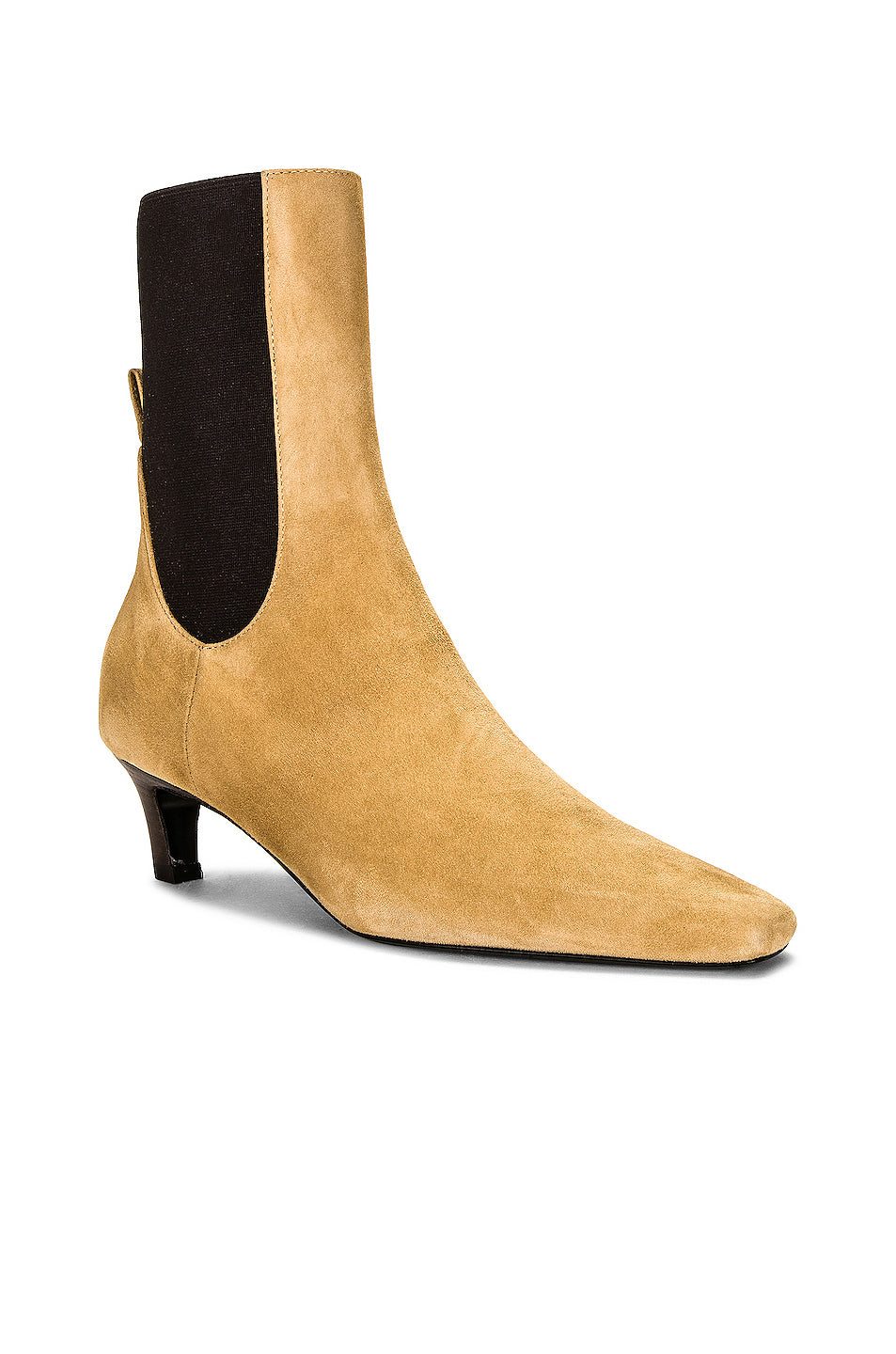 The Mid Heel Suede Boot