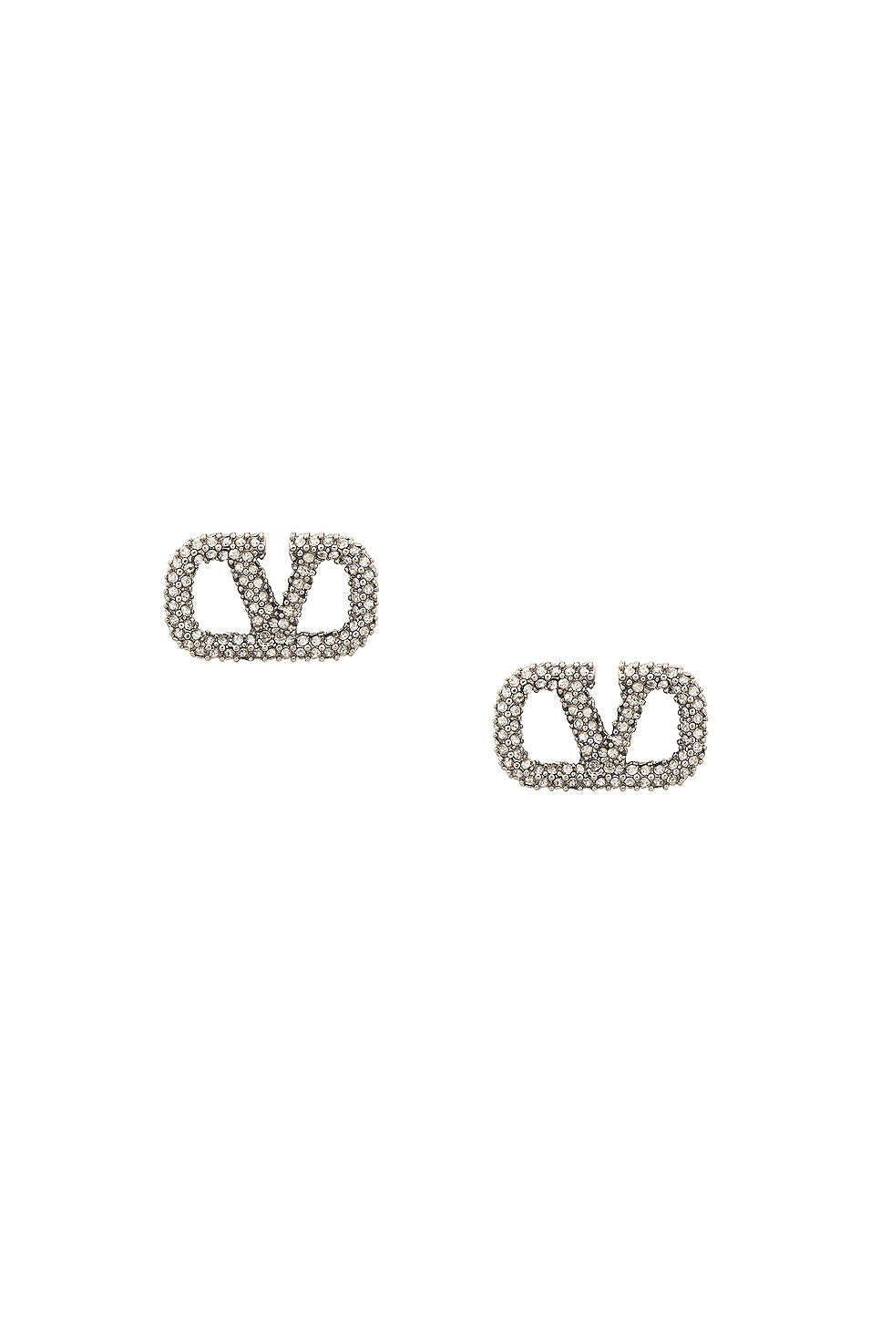 V Logo Signature Strass Earrings