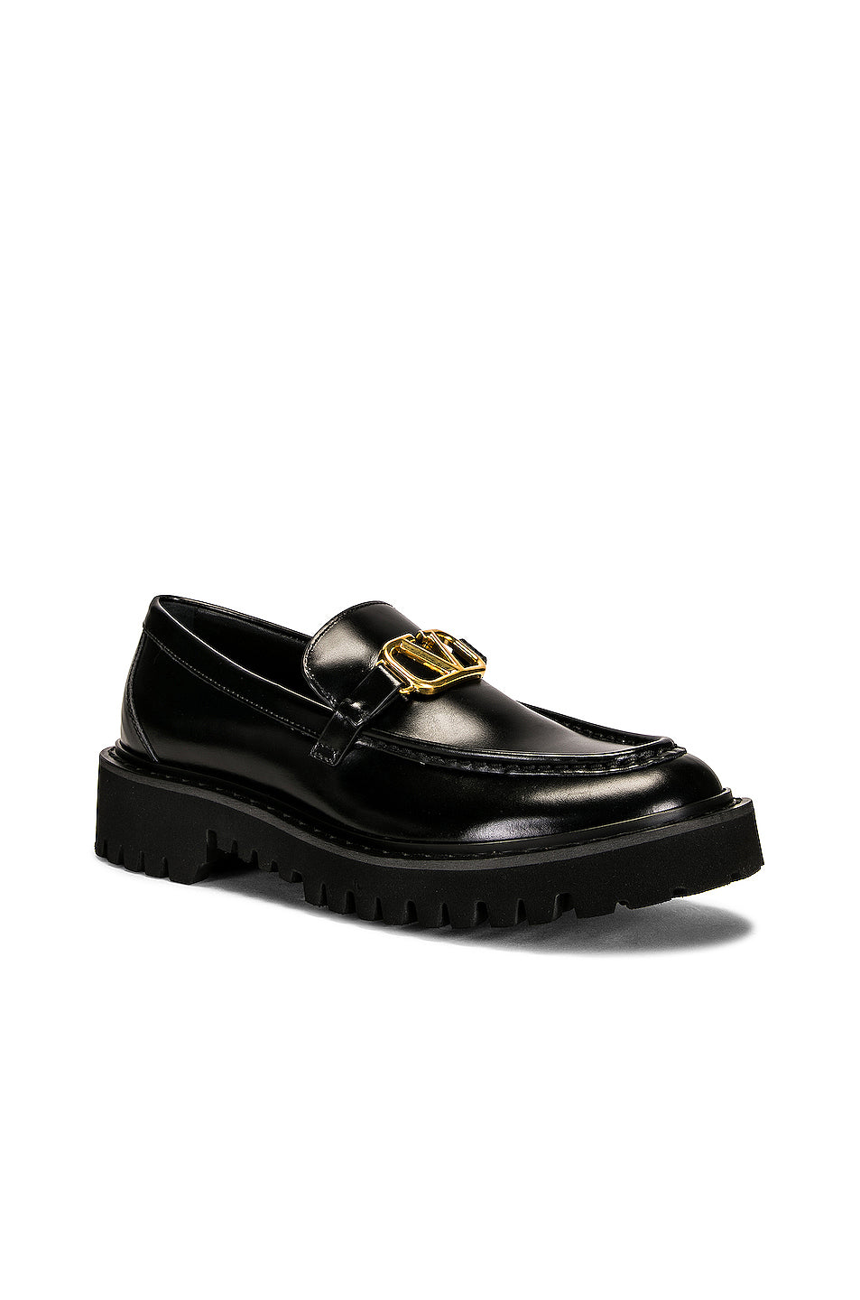 Signature V Logo Loafers