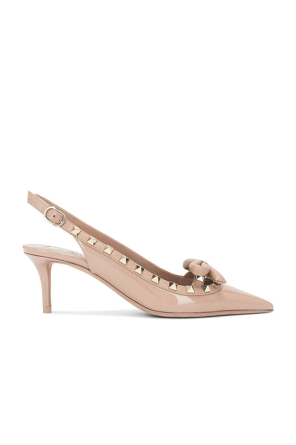 Rockstud Bow Sling Back Pump