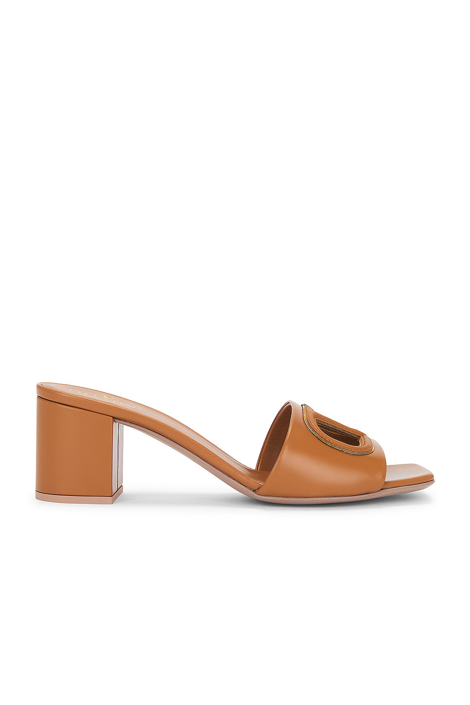 V Logo Cut Out Mule