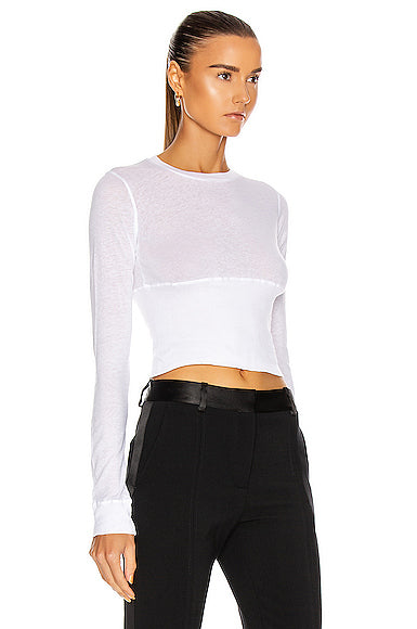 Fitted Long Sleeve Crop