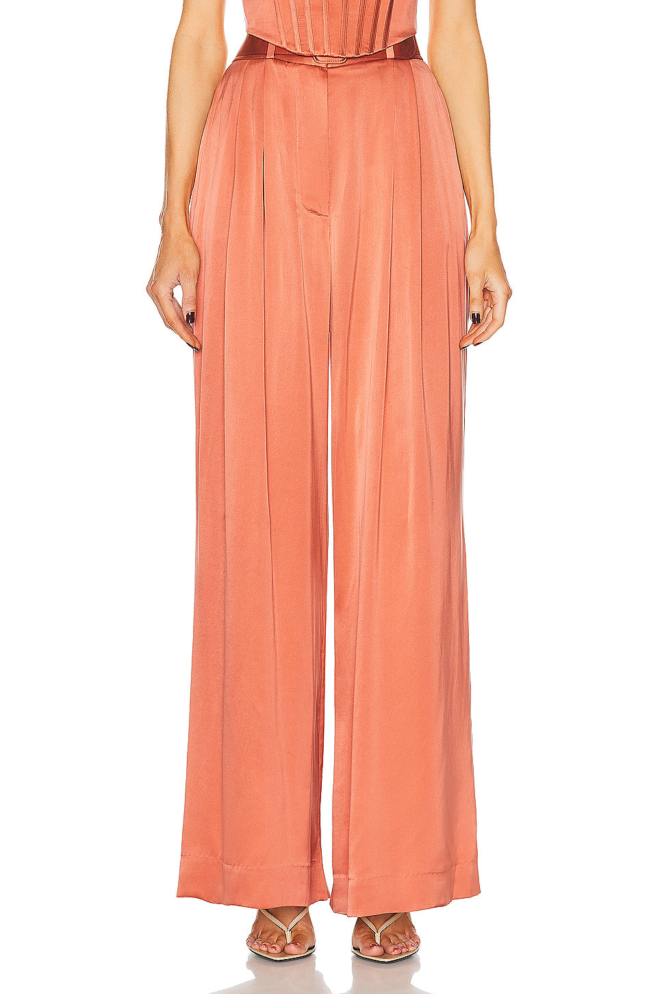 Silk Tuck Pant