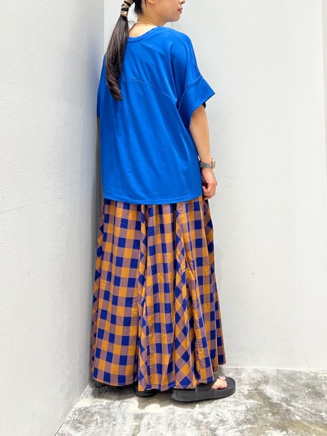 Hori Gathered Flare Skirt