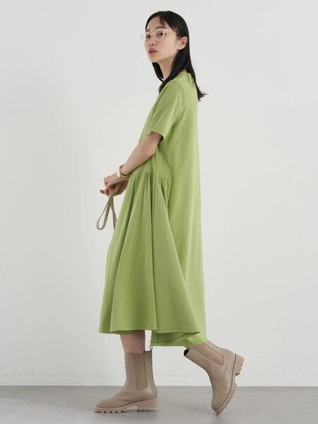 Oxie Side Gathering Dress