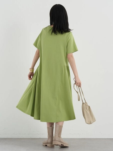 Oxie Side Gathering Dress