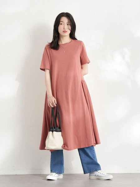 Oxie Side Gathering Dress