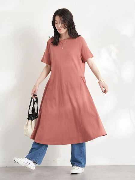 Oxie Side Gathering Dress