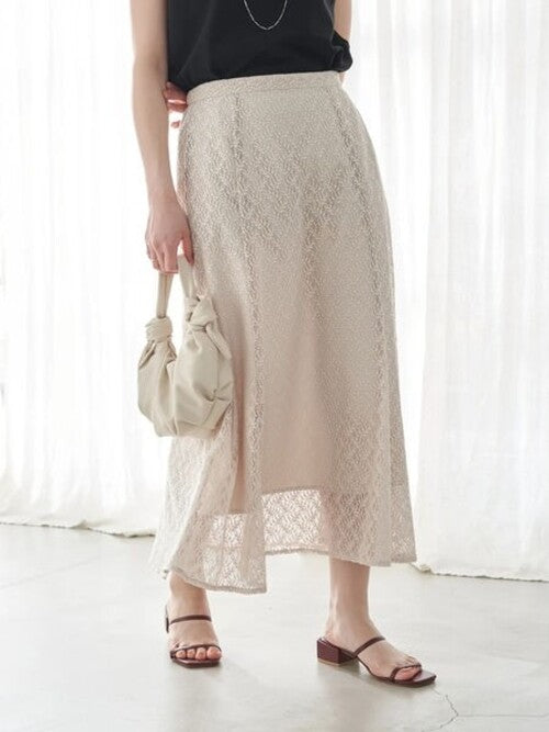 Leni Leaf Pattern Skirt