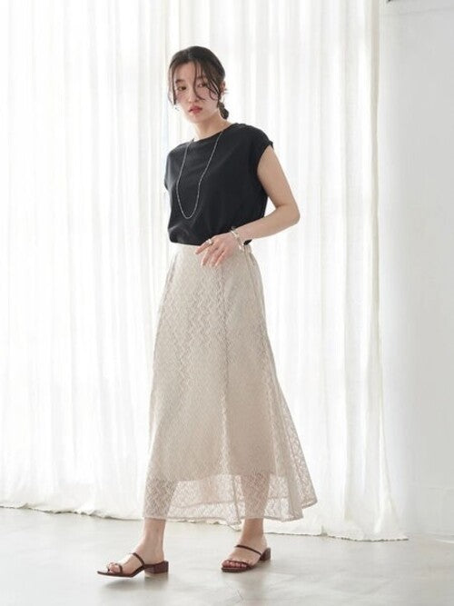 Leni Leaf Pattern Skirt