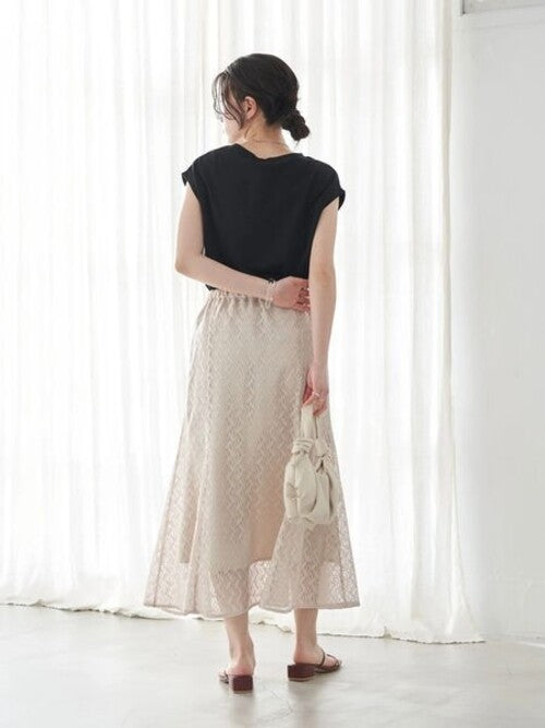 Leni Leaf Pattern Skirt