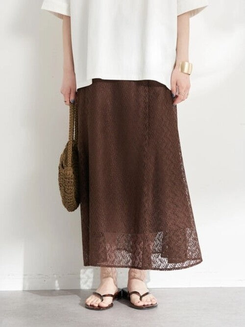 Leni Leaf Pattern Skirt