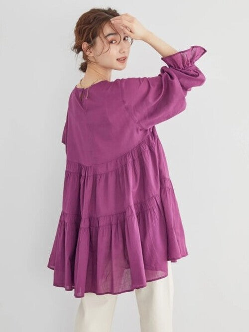 Raito Tiered Gathered Tunic