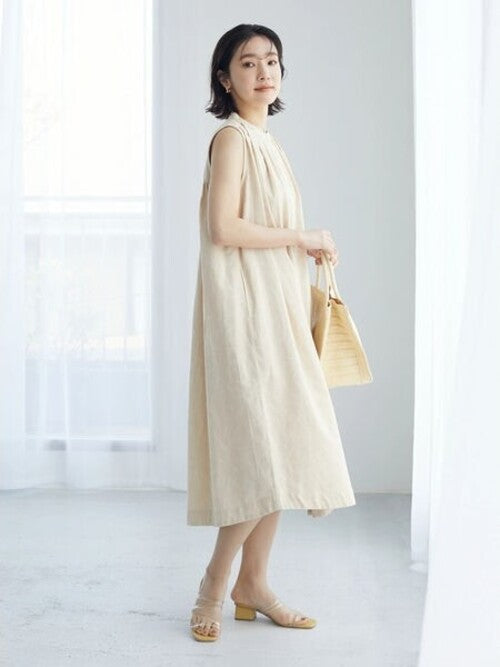 Lady Jacquard Sleeveless Dress