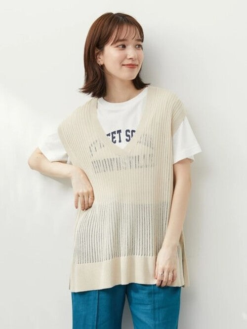 Canon Pattern Knit Vest