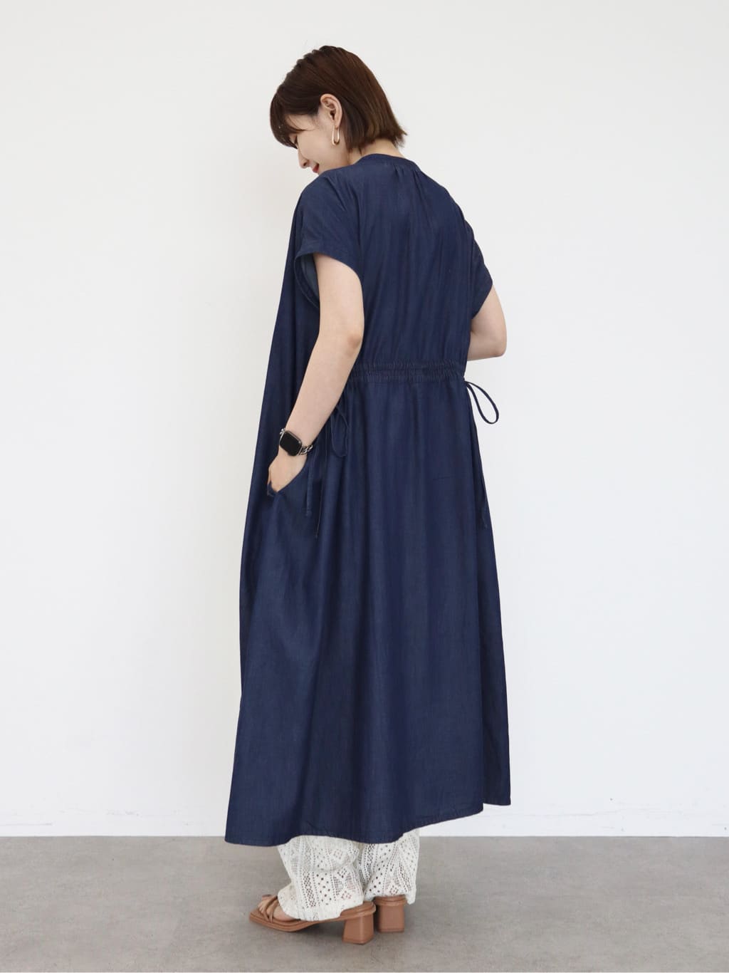 Shirt Dress Takigawa 4way Denim Dress