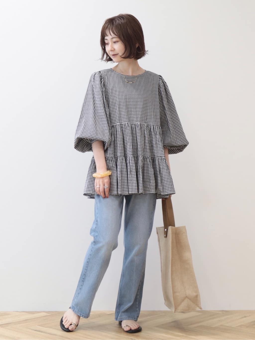 Hanarira Tiered Volume Sleeve Tunic