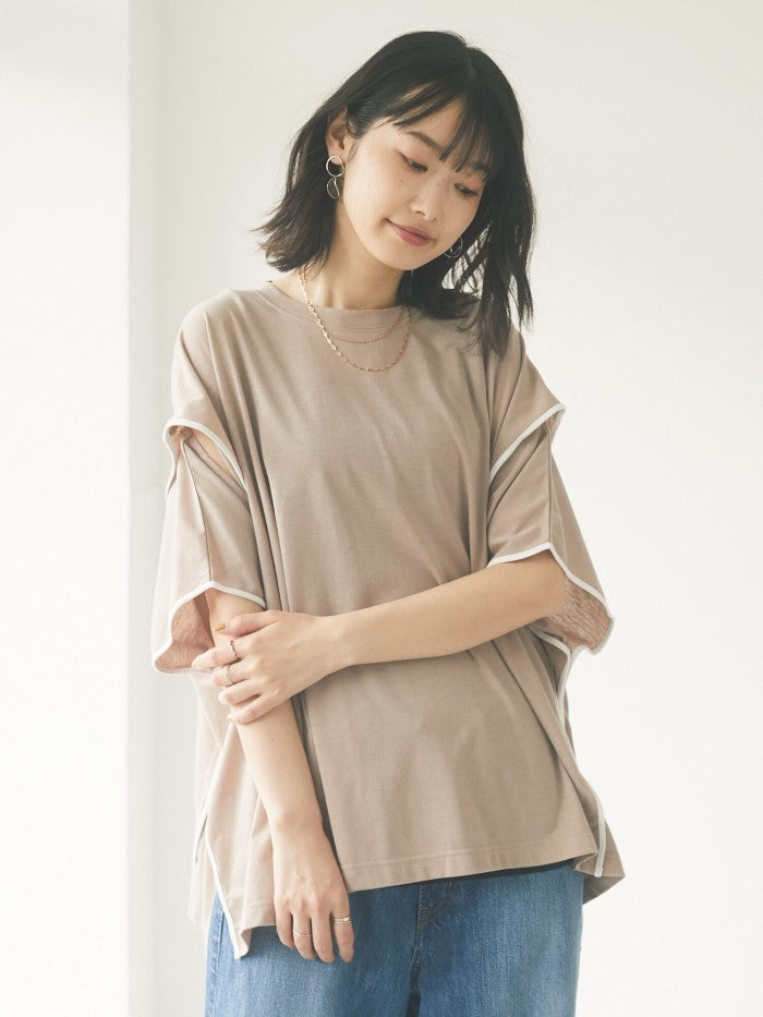 Elaine Short Sleeve Poncho T-Shirt