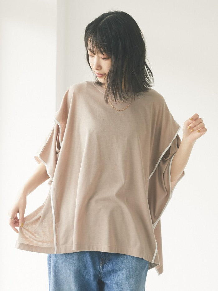 Elaine Short Sleeve Poncho T-Shirt