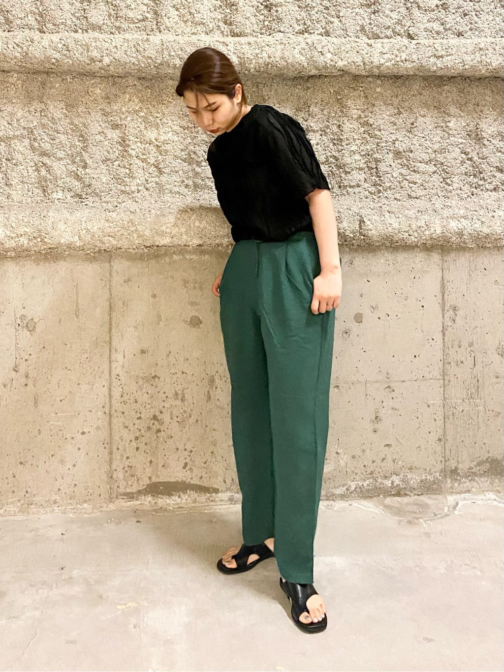 Musk green trousers 