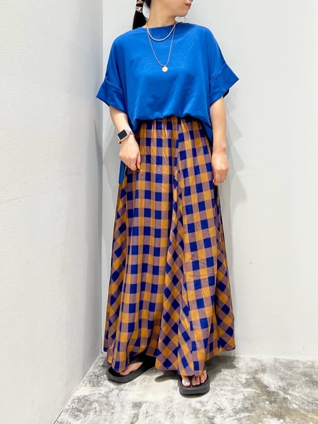 Hori Gathered Flare Skirt