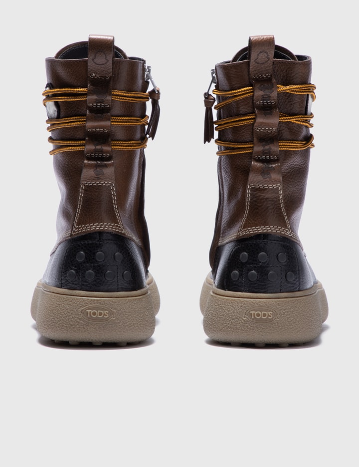 8 Moncler Palm Angels Winter Gommino Mid Leather Boots